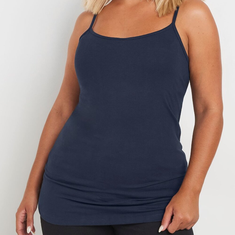 NY&C (New York & Company) Navy Blue  Spaghetti Strap Camisole/Tank Top, XL